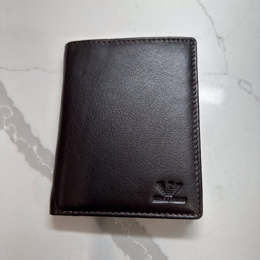 Giorgio Armani Leather Wallet New